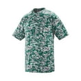 thumbnail image 2 of Augusta Sportswear Polyester Digi Print Two-Button Short-Sleeve Teamwear Jersey Men's 1555, 2 of 3
