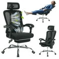 thumbnail image 3 of Chaise de Bureau Ergonomique avec Hauteur de Siège Réglable, Chaise de Jeu Confortable avec Roues, Chaise de Bureau à Dossier Haut Pivotante à 360° pour de Longues Heures, 3 of 13