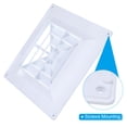 thumbnail image 3 of Cubierta de ventilación cuadrada Uxcell 13.8 x 13.8 pulgadas, 1 pieza de rejilla de retorno de aire de plástico para ventilación en el hogar y la oficina, blanca, 3 of 5