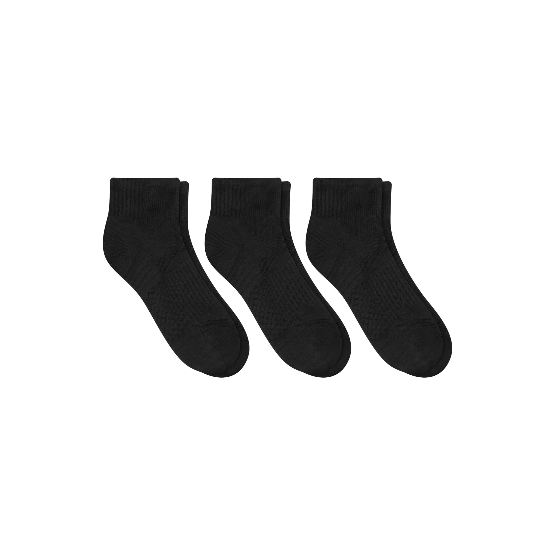 Hanes Mens Ankle Socks, 3-Pack, Moves Impact Zone Cushioned Socks, Shoe Sizes 6-12