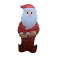 thumbnail image 2 of 4Ft Inflatable Pajama Santa LED Lights Christmas Indoor/Outdoor decor NEW, 2 of 4