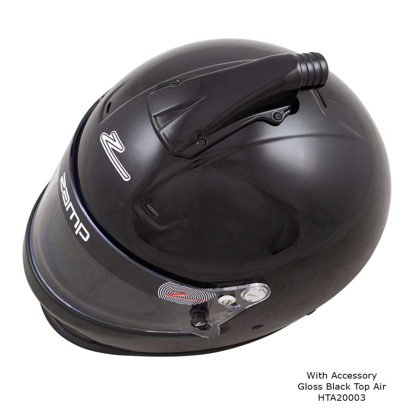 Zamp H768D03XXL RZ-36 Dirt Track Auto Racing Helmet - Full Face - Snell SA2020 Black - 2XL