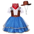 thumbnail image 6 of mgoYE Girls Western Cowgirl Outfits with Kids Halloween Outfit, Dress Up Party Outfit, 6 of 6