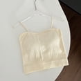 thumbnail image 3 of BSDJILFG Crop Tank Tops for Women Molded Cups Summer Adjustable Straps Cami Undershirts with Built-In-Bra, 3 of 5