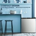 thumbnail image 2 of Auseo 1.1 Cu ft Reversible Door Compact Upright Freezer Energy Efficient, Perfect for Home, Office, or Dorm, Silver, 2 of 6