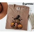 thumbnail image 5 of Comfort Colors 1717 Halloween Witch Cat Pumpkin Graphic T-Shirt 100% Cotton - Gift for Halloween, 5 of 7