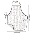thumbnail image 2 of Easygdp Bunny And Bird Apron Waterdrop Resistant with 2 Pockets,Oil Resistant Cooking Kitchen Chef Apron for Women Men, 2 of 7