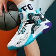 thumbnail image 6 of Men Basketball Shoes High Top Non Slip Womens Basketball Sneakers Comfortable Fashion Athletic Training Sport Shoes, 6 of 8