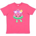 thumbnail image 3 of Inktastic Cute Watermelon with Sunglasses Youth T-Shirt, 3 of 5