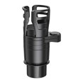 thumbnail image 1 of Adaptador expansor de portavasos para automóvil ajustable multifuncional 4 en 1, bandeja base, soporte para botella y vaso para bebidas, organizador automático para automóvil, color negro, 1 of 5