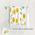 thumbnail image 2 of Bath Towel Single-Sided Printed Highly Absorbent Soft Quick Towel for Bathroom Spa Gym & Sports Yellow Daisies Green Stems, 2 of 5