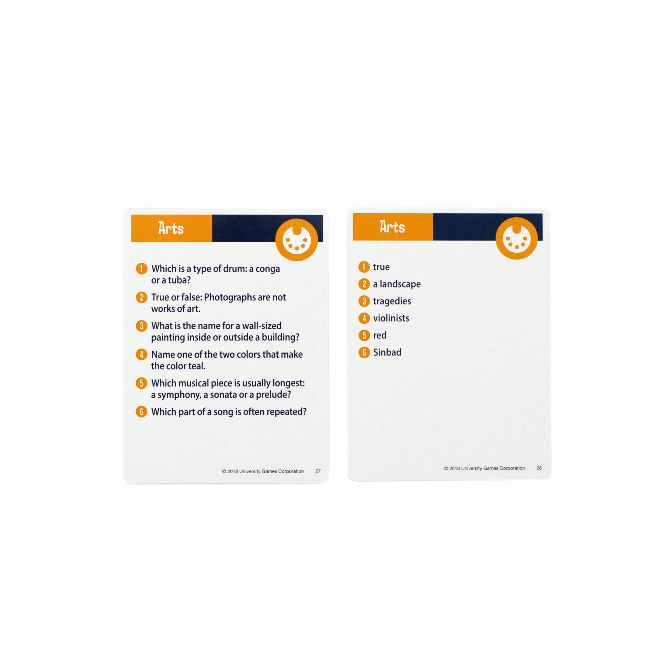 University Games | Scholastic Brainiac Travel Card Game in a Portable Tin , Perfect on the go Fun for Kids Ages 6 and Up, 2 to 4 Players