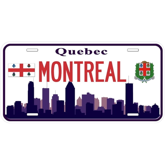 Montreal TAG02 Quebec Canada Novelty Car Auto License Plate