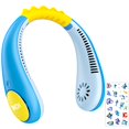 thumbnail image 1 of Ventilador de cuello para niños sin cuchillas con pegatina de tiburón, 2600 mAh, recargable, 1 of 7