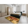 thumbnail image 5 of Ahgly Company Machine Washable Indoor Square Transitional Saddle Brown Area Rugs, 8' Square, 5 of 7