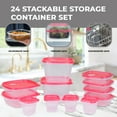 thumbnail image 3 of 24pc Fresh Keeper Storage Container Set - Red, 3 of 8