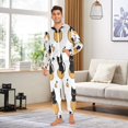 thumbnail image 5 of Cute Black Cat Adult onesie Pajamas, Crystal Velvet Ultra Soft Warm Jumpsuit for Men and Women, 5 of 7