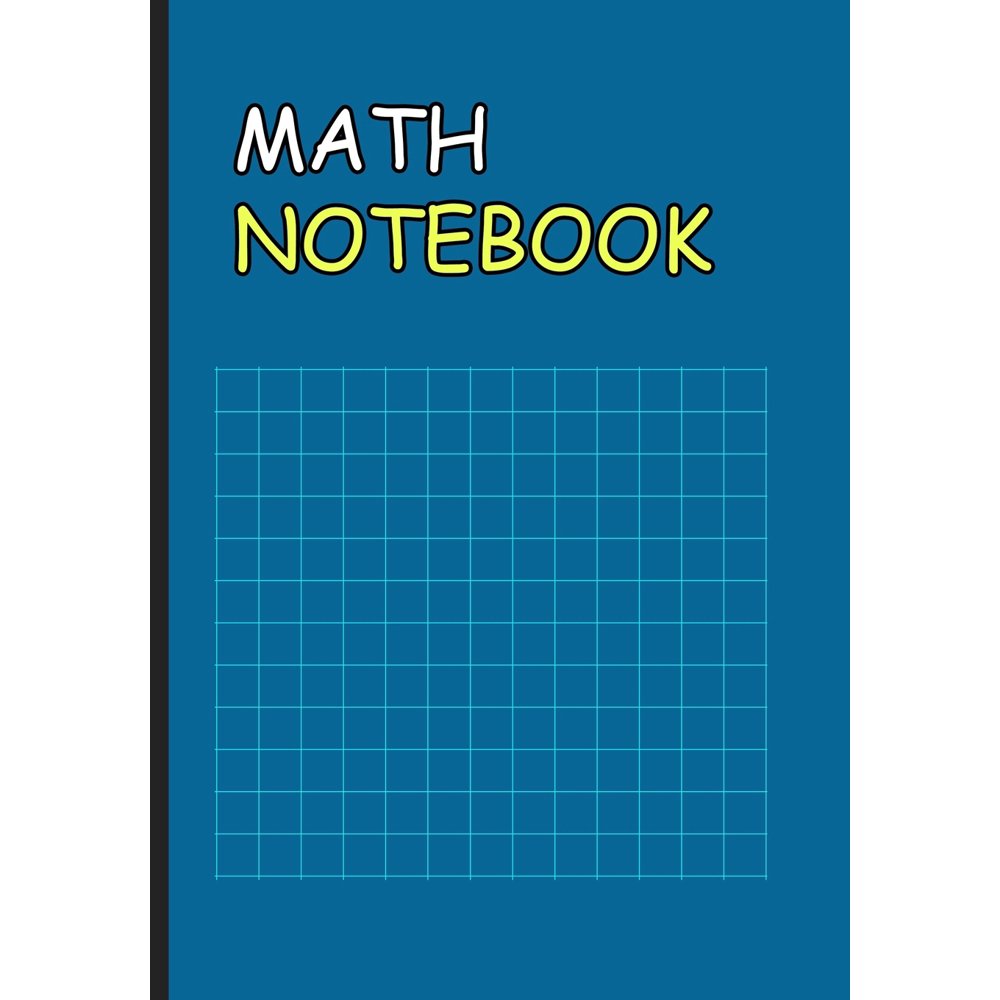 Math Notebook Math and Science Composition Notebook for Students 7X10 in paper, 1 cm Squared