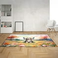 thumbnail image 2 of Welcome Spring Fairy Old English Sheepdog in Flower Meadow Indoor Rug Dog Lover Carpet Living Bed Room Sofa Home Decor - 13002, 2 of 5