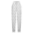 thumbnail image 4 of Xixinqiwan Women Baggy Sweatpants Fashion Polka Dots Sweat Pant Elacstic Waist Tapered Women Pants Running Joggers, 4 of 5