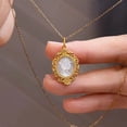 thumbnail image 3 of Colgante, collar accesorios para mujer collar de oro de 18 quilates colgante de personalidad para ella, joyería de mujer colgante Elizabeth colgante de concha de oro de 18 quilates ballena blanca, col, 3 of 5