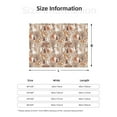 thumbnail image 5 of Disketp Woodland Animals in Neutral Tones Flannel Blankets - Thick and Warm Blanket for Winter, Soft Fuzzy Plush King Blanket for All Seasons-50"x40", 5 of 6