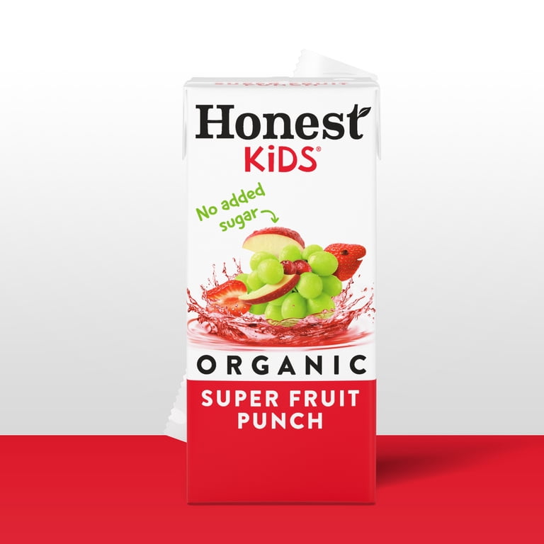 Honest Kids Super Fruit Punch Organic Juice Boxes, 6 fl oz, 40 Pack photo 3