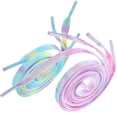 thumbnail image 2 of SHISUYAN 2 Pair Colorful Dyeing Shoelace Tie-Dye Gradient Shoe Straps Multi-purpose Laces for Shoes Random Color, 2 of 8