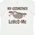 thumbnail image 4 of Inktastic My Godmother Loves Me Girls Sloth Girls Toddler T-Shirt, 4 of 5