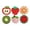 1, variant on Fruit Punch Needle Coasters Kit,6-pattern punch needle Needle Coasters Kit ,Punch Art for Beginners,Suitable for Home Decoration