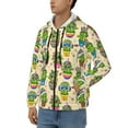 thumbnail image 3 of Vsdgher Cute Cartoon Cactus Mens Hoodies Zip Hoodie, Hoodies for Men, Zip-up Hooded Sweatshirt-X-Large, 3 of 5
