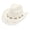 White, variant on Straw Cowboy Hat for Men Women Western Cowgirl Hat with Shapable Brim Woven Hollow Out Beach Coastal Sun Hat