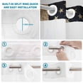 thumbnail image 3 of No Hook Shower Curtain with Built-in Rings - 4th of July Washable Waterproof Fabric Bathroom Curtains for Hotel,Rentals, Stall 36 X 78 Inch , Retro USA Flag, 3 of 9