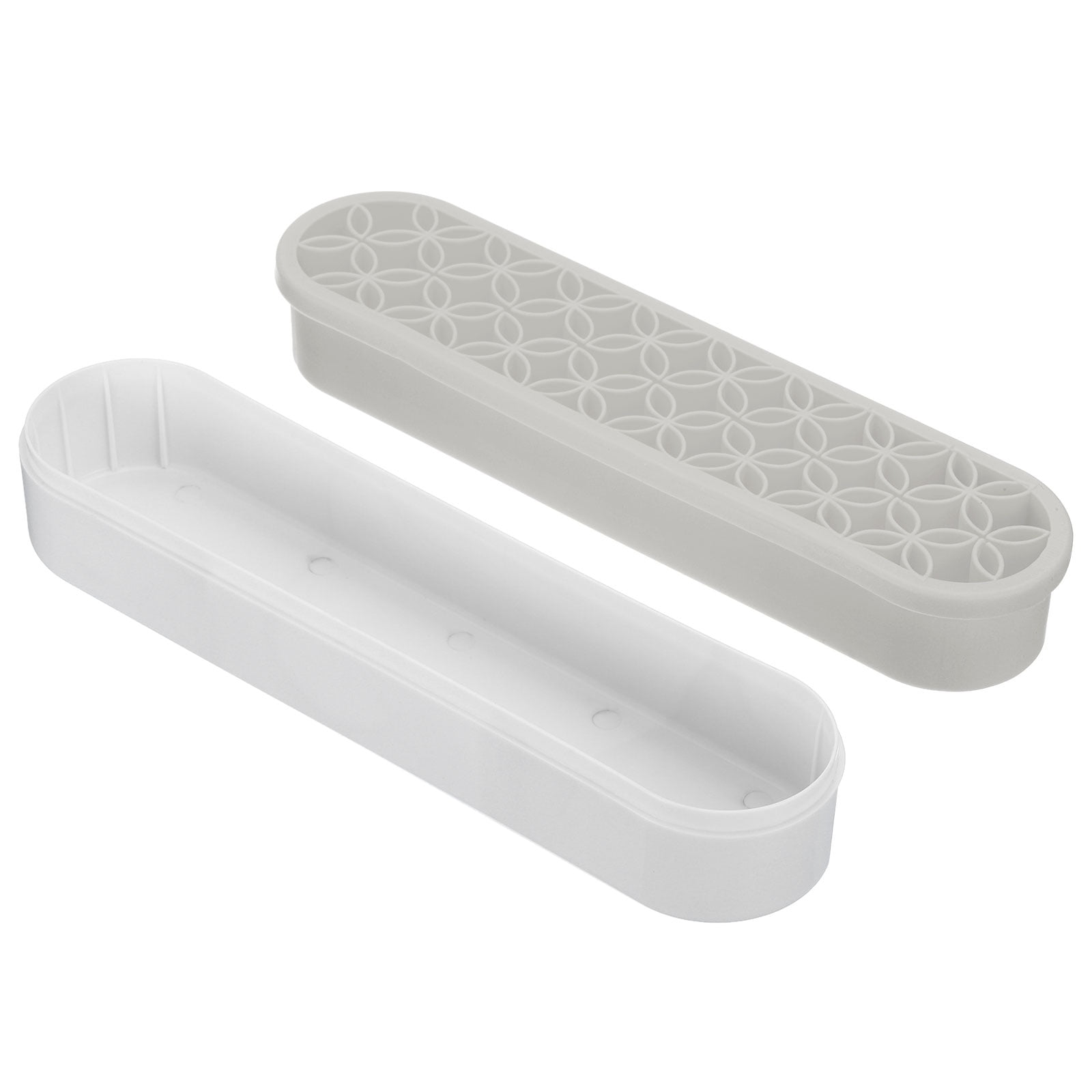 REGALWOVEN Diamond Painted Pen Holder, Silicone Makeup Brush Holder Storage Box grey