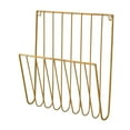 thumbnail image 2 of Lipstore Hanging Wall File Holder Office Home Magazine Rack for Books Brochures files Gold, 2 of 8