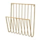 thumbnail image 2 of Revista Rack colgante soporte de la pared decorativo organizador de archivos de soporte de periódicos versátiles para sobres de carpetas de sobres Oro, 2 of 8