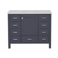thumbnail image 6 of Horizon 42" Bathroom Vanity with Marine Gray Cabinet and Engineered White Top, 6 of 6