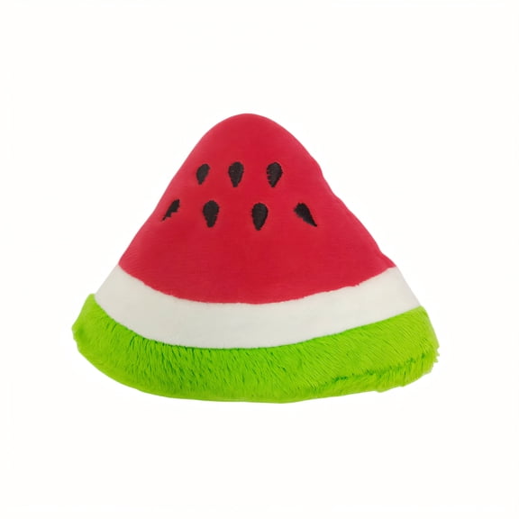 BESTSKY Dog Chew Toys for Aggressive Chewers, Triangular Watermelon Squeaky Toy, Safe Pet Bonding Training
