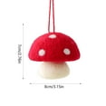 thumbnail image 3 of Colgante de seta de fieltro de lana | Adorno navideño hecho a mano | Decoración para fiestas navideñas | Accesorio artesanal para la decoración del hogar, la tienda o la chimenea, 3 of 6