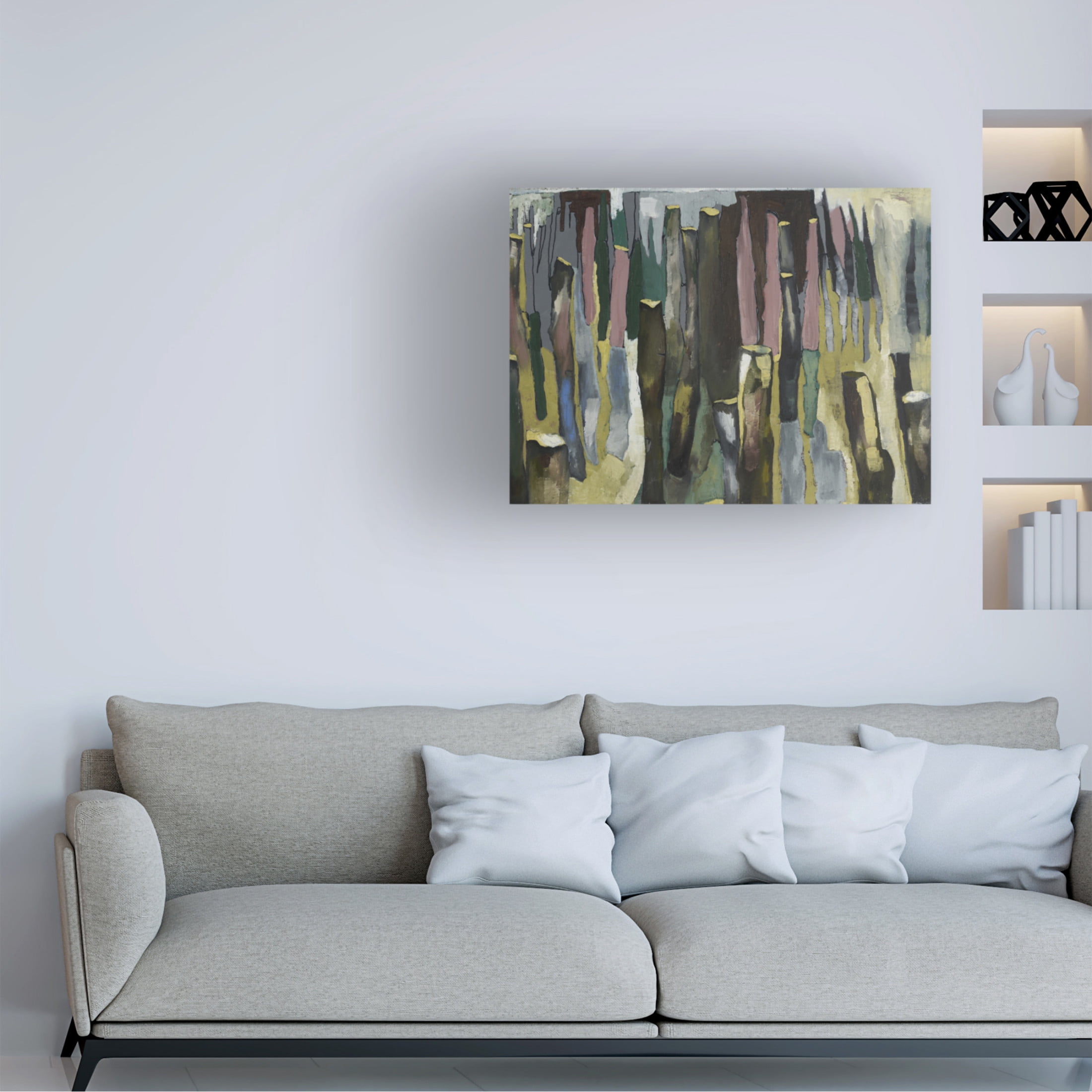 Canvas Wall Art - Erin McGee Ferrell 'Ocean Pilings' Wall Art for Living Room, Bedroom, or Office Décor by Trademark Fine Art - 47 x 35 Inches
