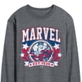 thumbnail image 3 of Marvel - Collegiate Americana - Men's Long Sleeve Graphic T-Shirt, 3 of 5