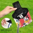 thumbnail image 4 of Haosy Colorful Plants and Squares Golf Mallet Putter Cover Strong Magnetic Leather Golf Club Headcover Closure, 4 of 7