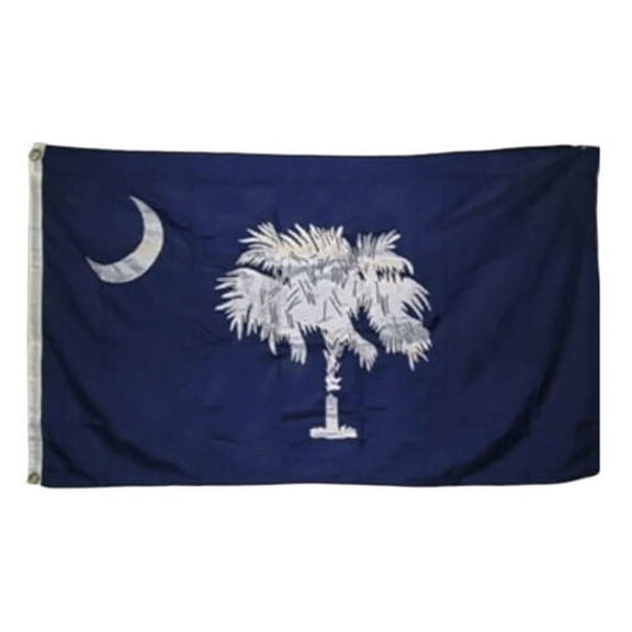 3x5 Embroidered South Carolina SC 600D 2ply Nylon Flag 3'x5' Grommets Heavy DUTY