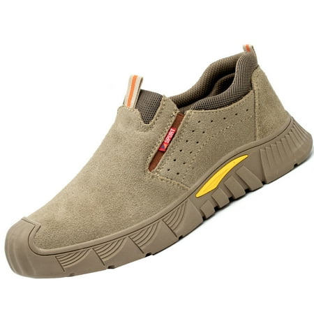 

Safety Shoes Men Light Damping Breathable Fashion Steel Cap Work Gymnasium Shoes Eu 37-46