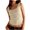 Beige, variant on Women's Tank Tops Women's Solid Color U-neck Slim Sleeveless Threaded Top Womens Summer Tops