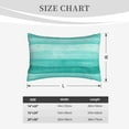 thumbnail image 6 of Bingfone Teal Turquoise Standard Size Pillowcase, Long Staple Pure Cotton Envelope Closure Pillow Cover,14"X20", 6 of 9
