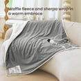 thumbnail image 2 of Manta eléctrica Blunique Waffle Heated Blanket 130 x 150 cm, color gris, 2 of 9