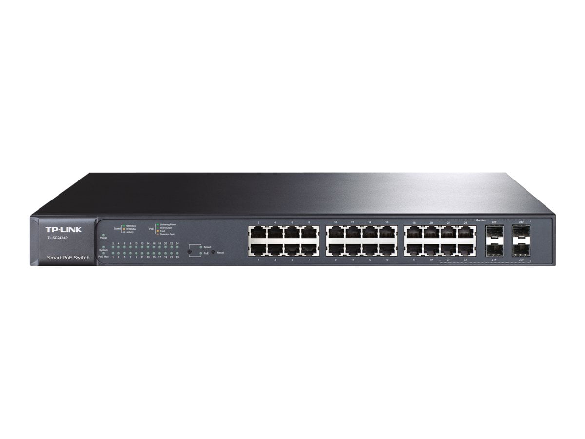 Switch TP-Link 08pt TL-SG2210P Gigabit 8pt POE c/ 2 Slots SFP Smart - Bem-vindo à Gibson Tecnologia