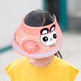 thumbnail image 3 of kaondbfi Kids Summer Travel Essentials Clothing Accessories Sun Hats for Girls and Boys Children's Hats Summer with Fans Sunshade Hats Cartoon Cute Sunscreen Empty Top Hat, 3 of 3