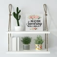 thumbnail image 6 of Zomyto 5x5 In Funny Quote Wooden Box Sign Humor Floral Desk Decor, 6 of 8